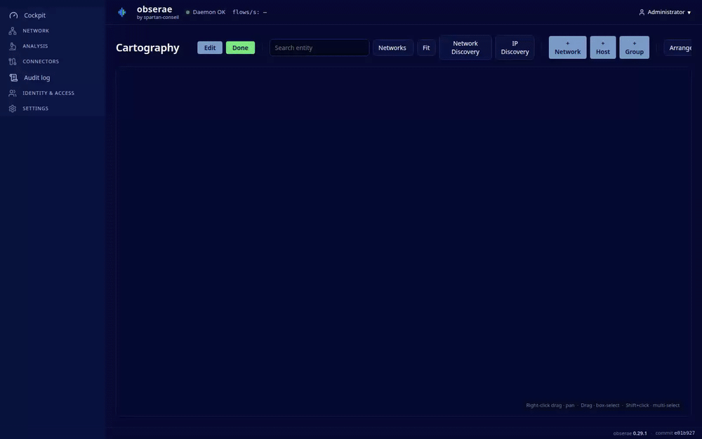 Declaring a discovered subnet